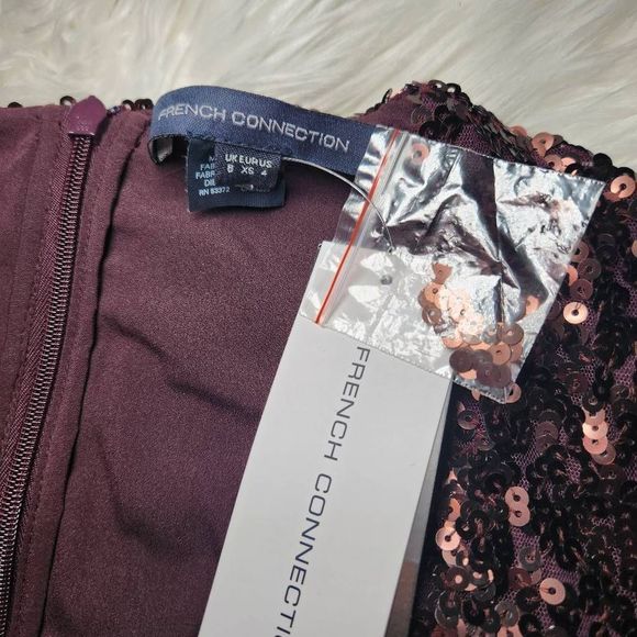 New French Connection Emille Sequin Sheath Dress - Picture 5 of 10